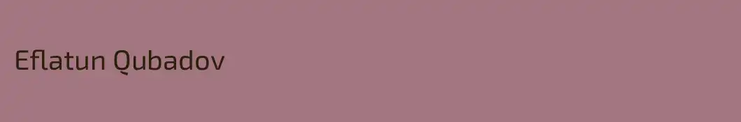 Eflatun Qubadov 